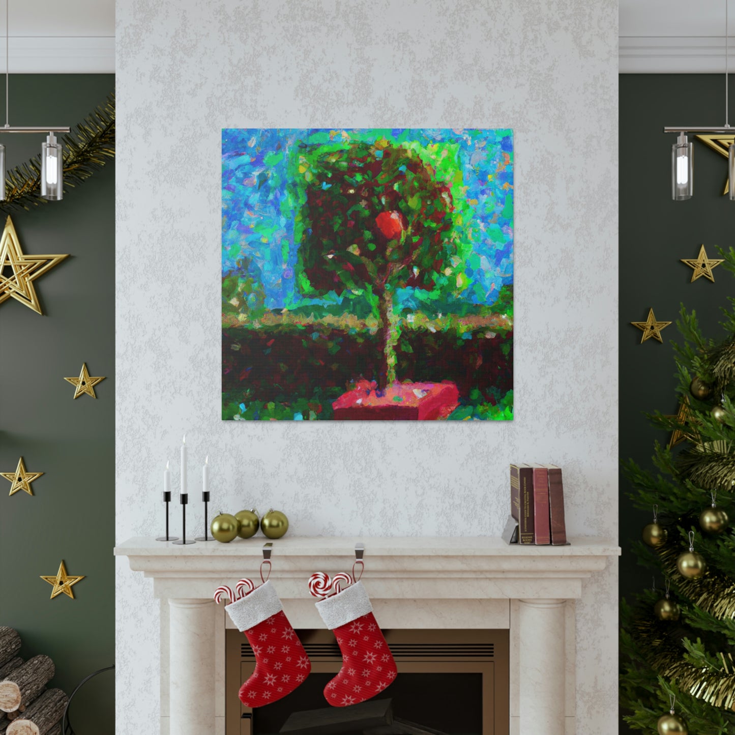 "Apple Tree Harvest Joy" - Canvas