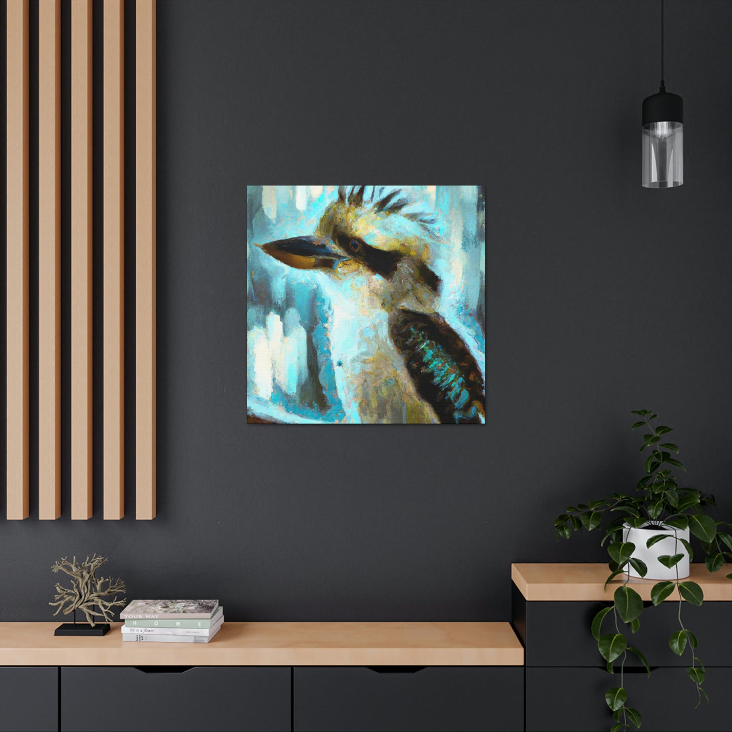 Kookaburra in Flight - Canvas