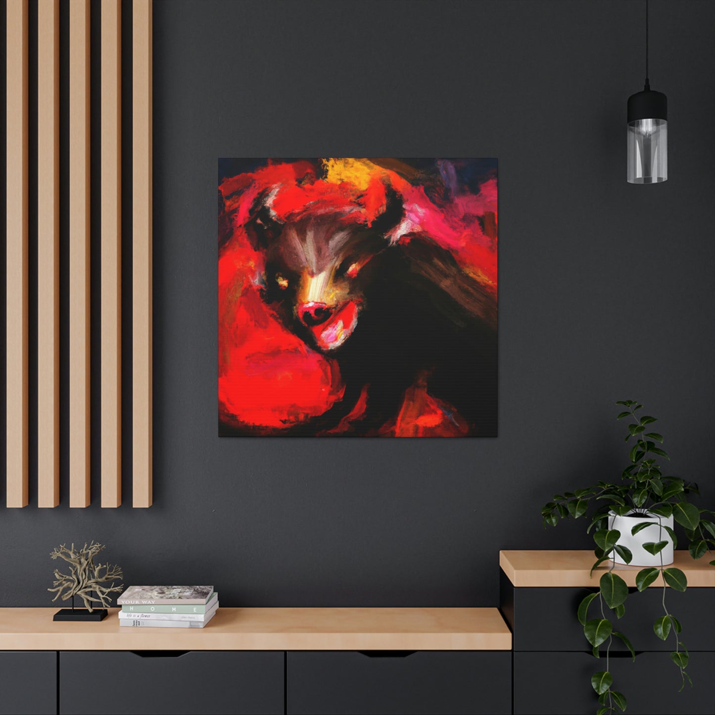 "Tasmanian Devil Emerges" - Canvas