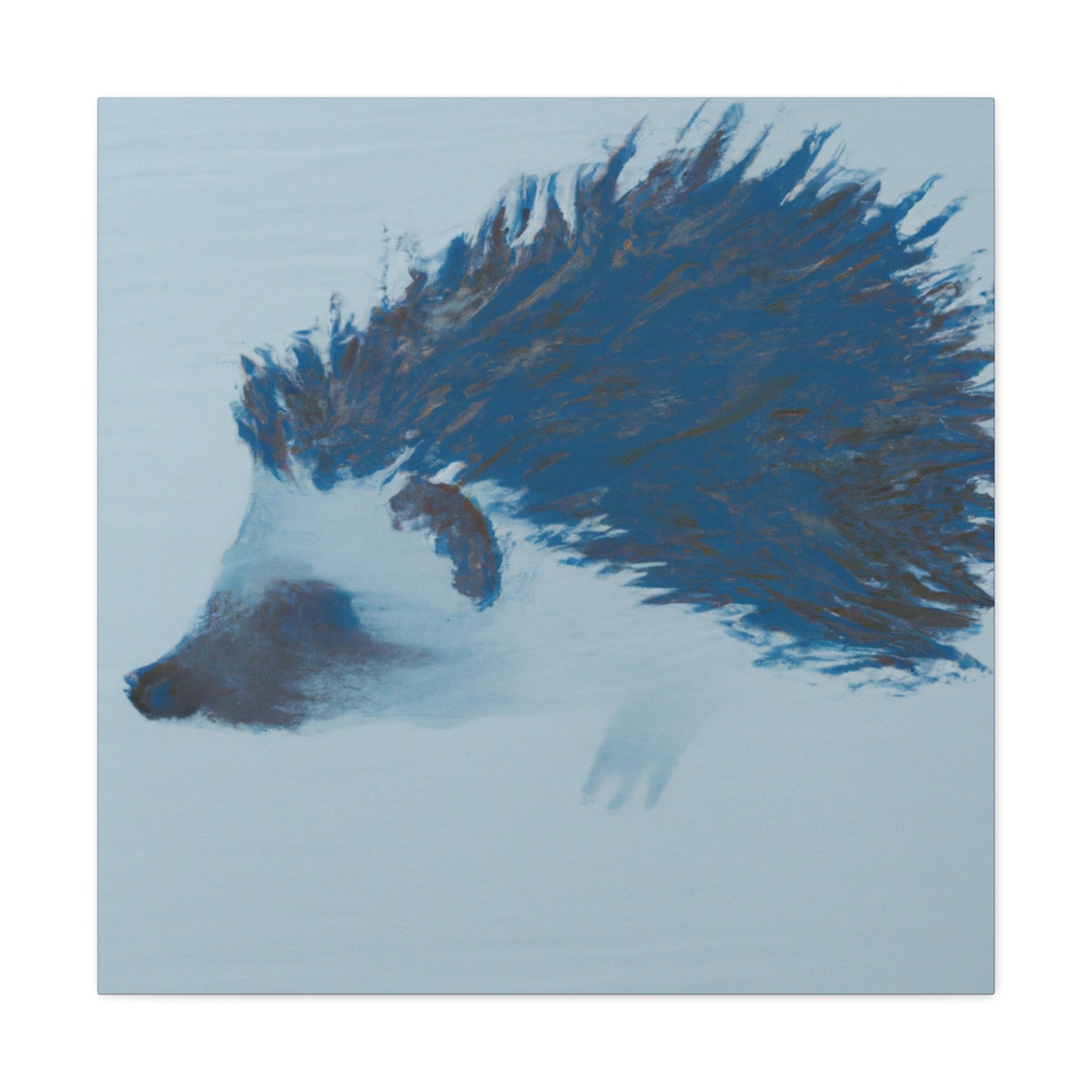 "Hedgehog in Minimalism" - Canvas