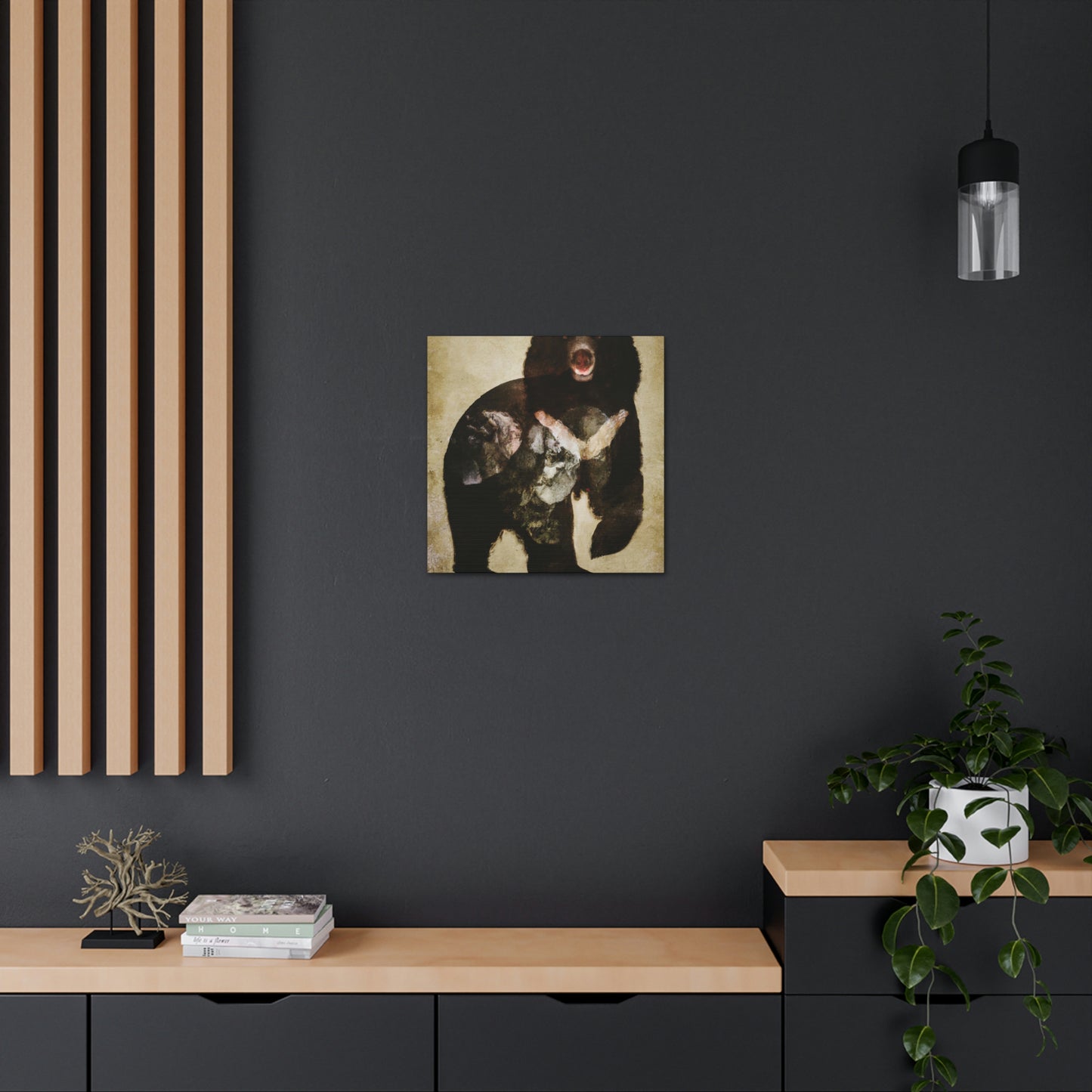 Black Bear Deco Dream - Canvas