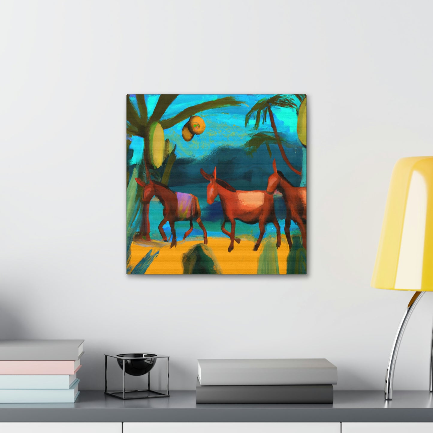 "Mules and Majestic Beauty" - Canvas