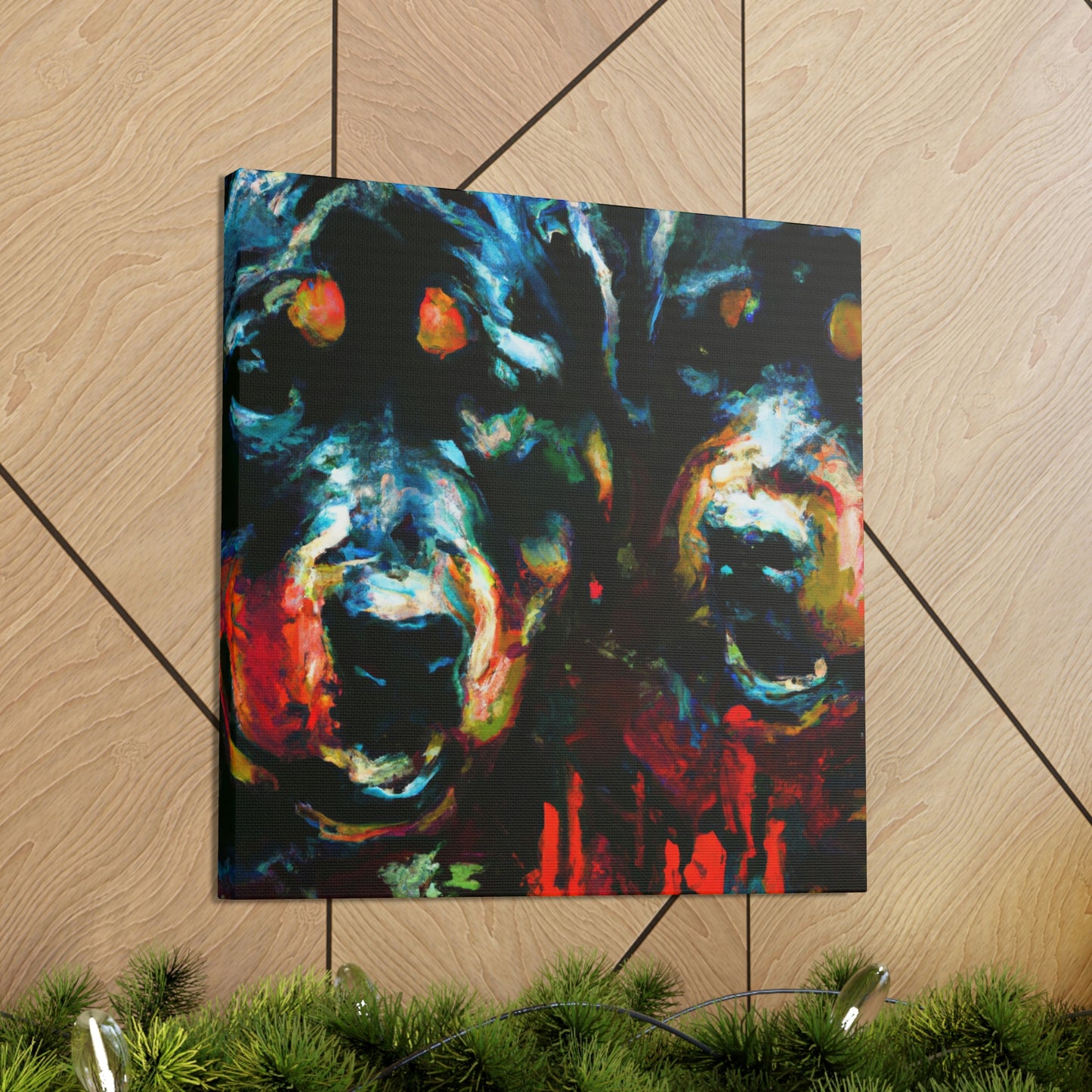 "Rottweiler in Impressionism" - Canvas