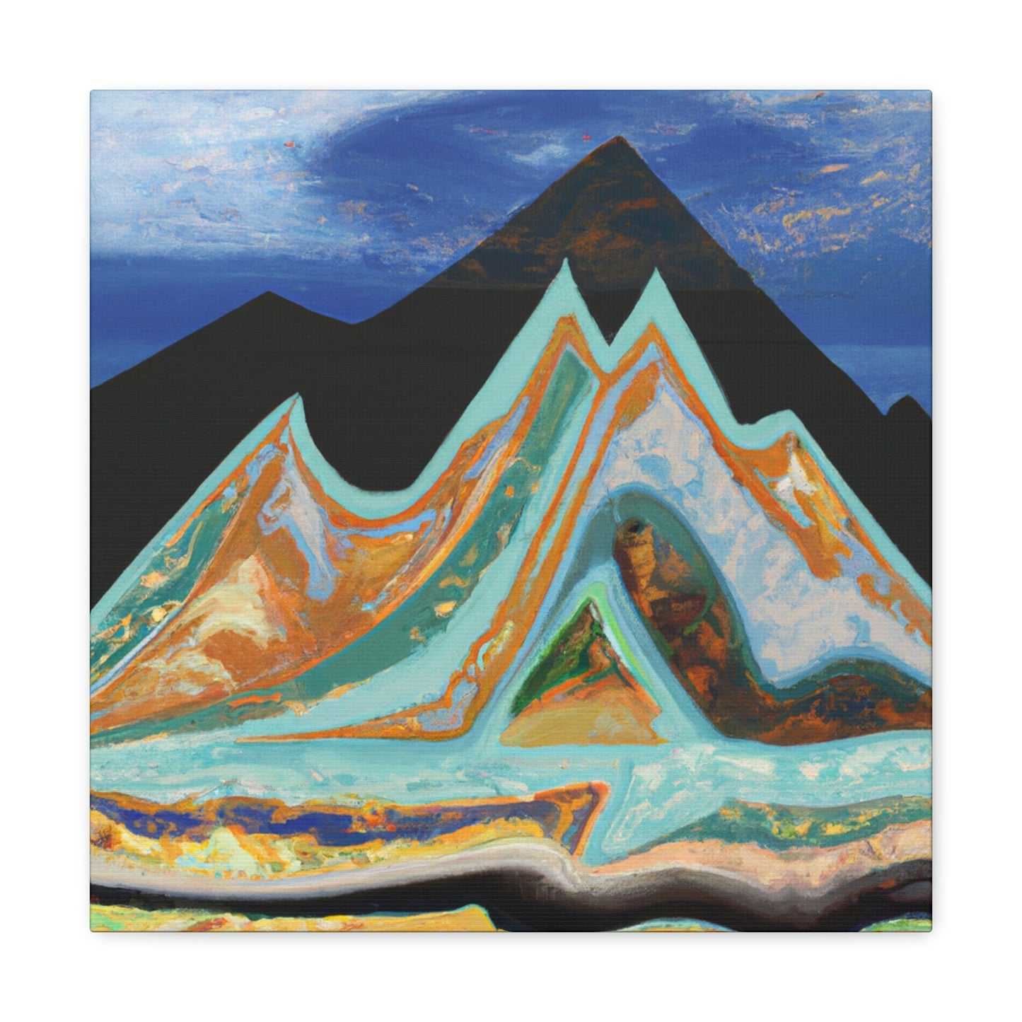 Mountain Mystique Painting - Canvas