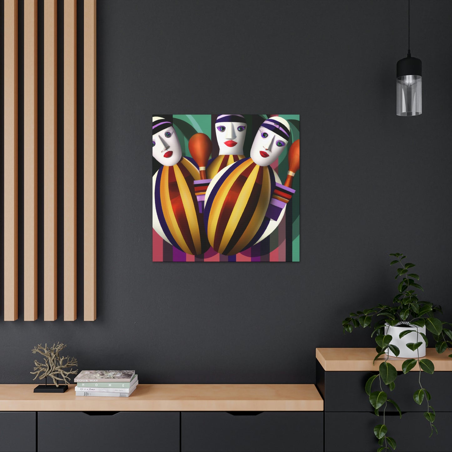 "Twirling Maracas Symphony" - Canvas