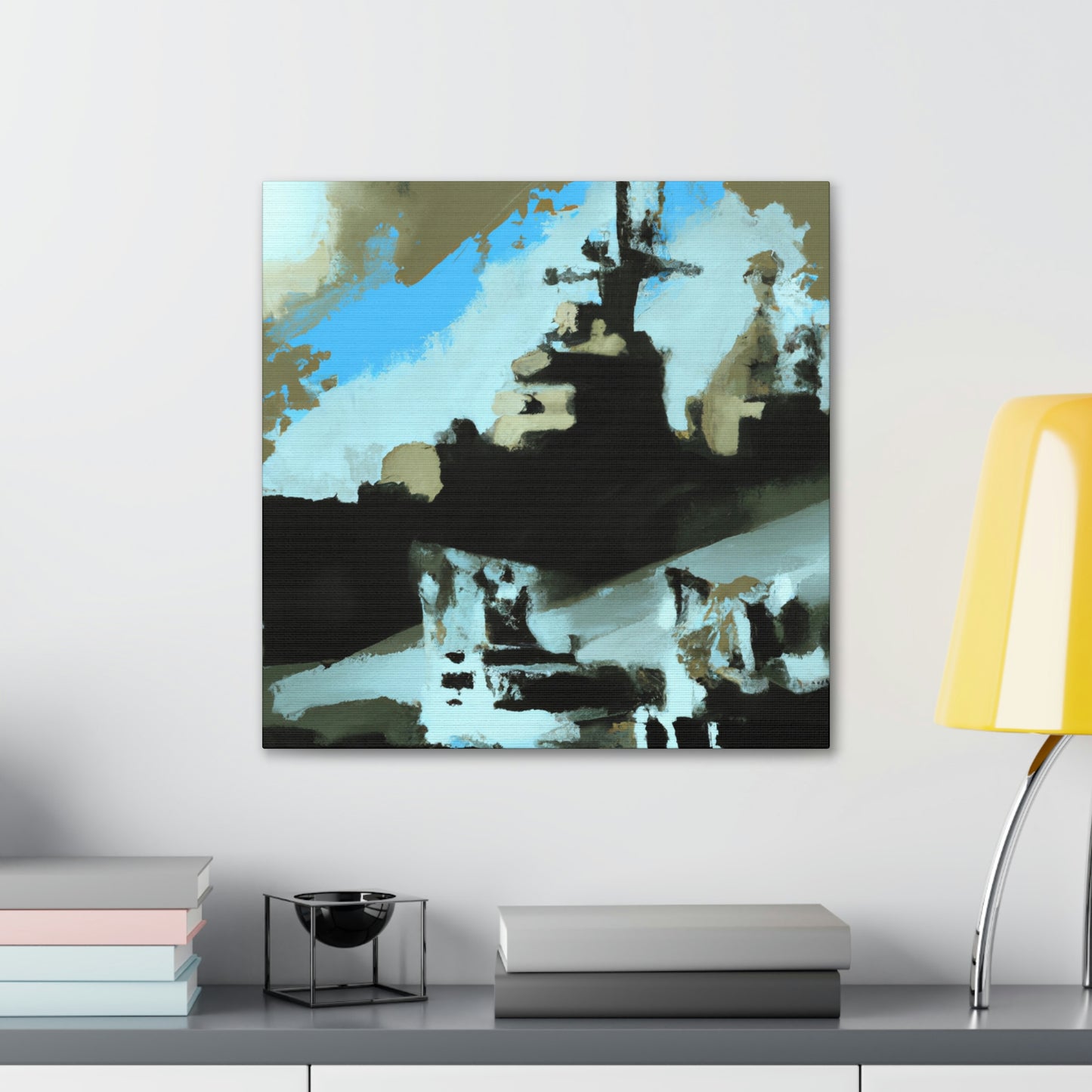 "The Battleship Battle" - Canvas