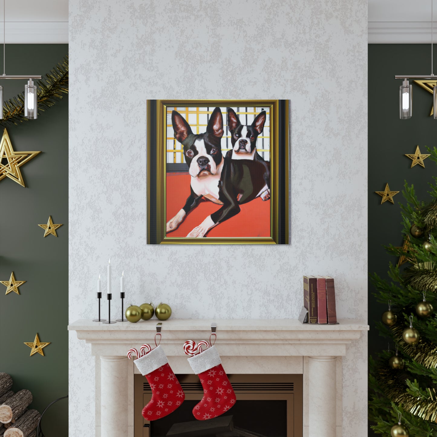 "Boston Terrier Brilliance" - Canvas