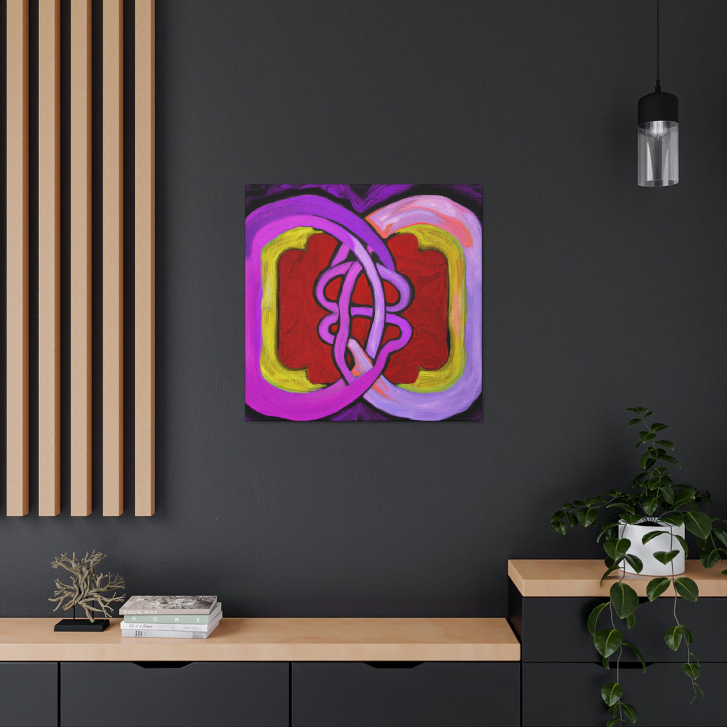 Two Hearts Interlocked - Canvas