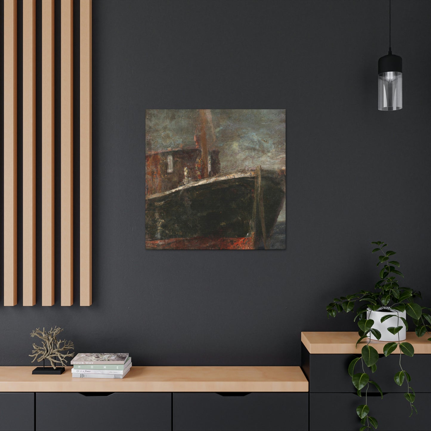 Sailing at Moonlight Beach - Canvas