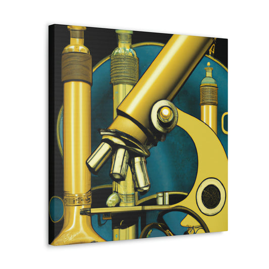 Microscope Wonders Gleaming - Canvas