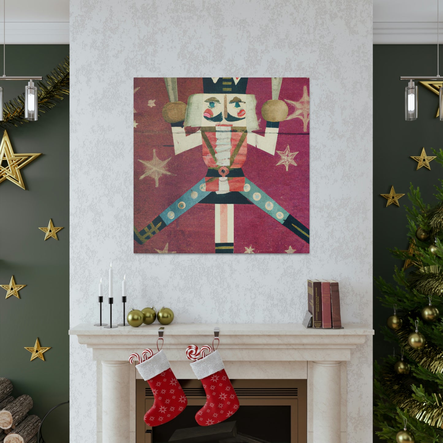 Nutcracker in Glitter - Canvas