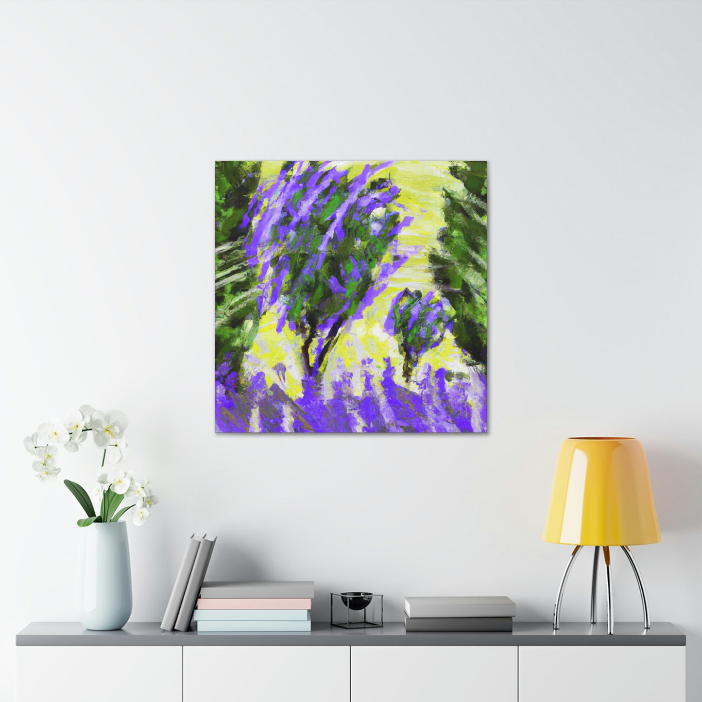 "Lavender's Abstractionist Hues" - Canvas