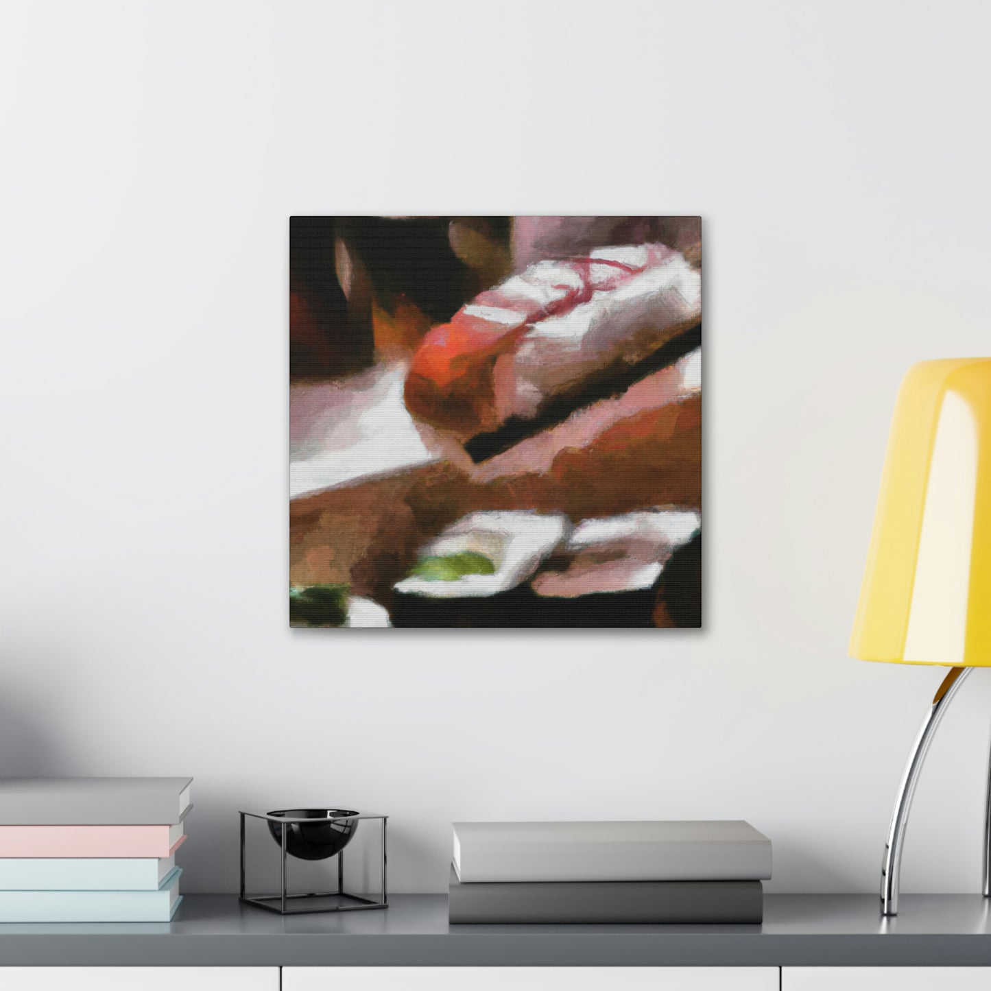 Sushi's Digital Brilliance - Canvas