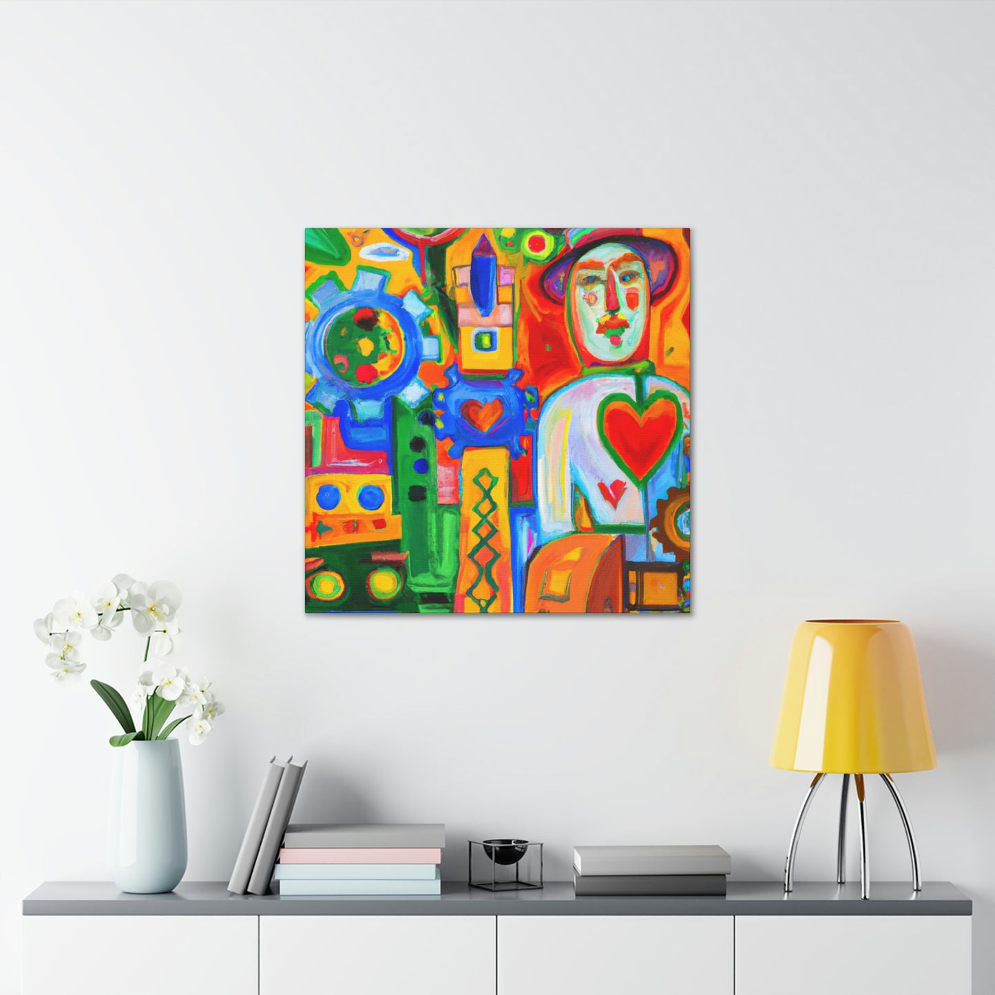 Engineer in Abstract Form - Canvas