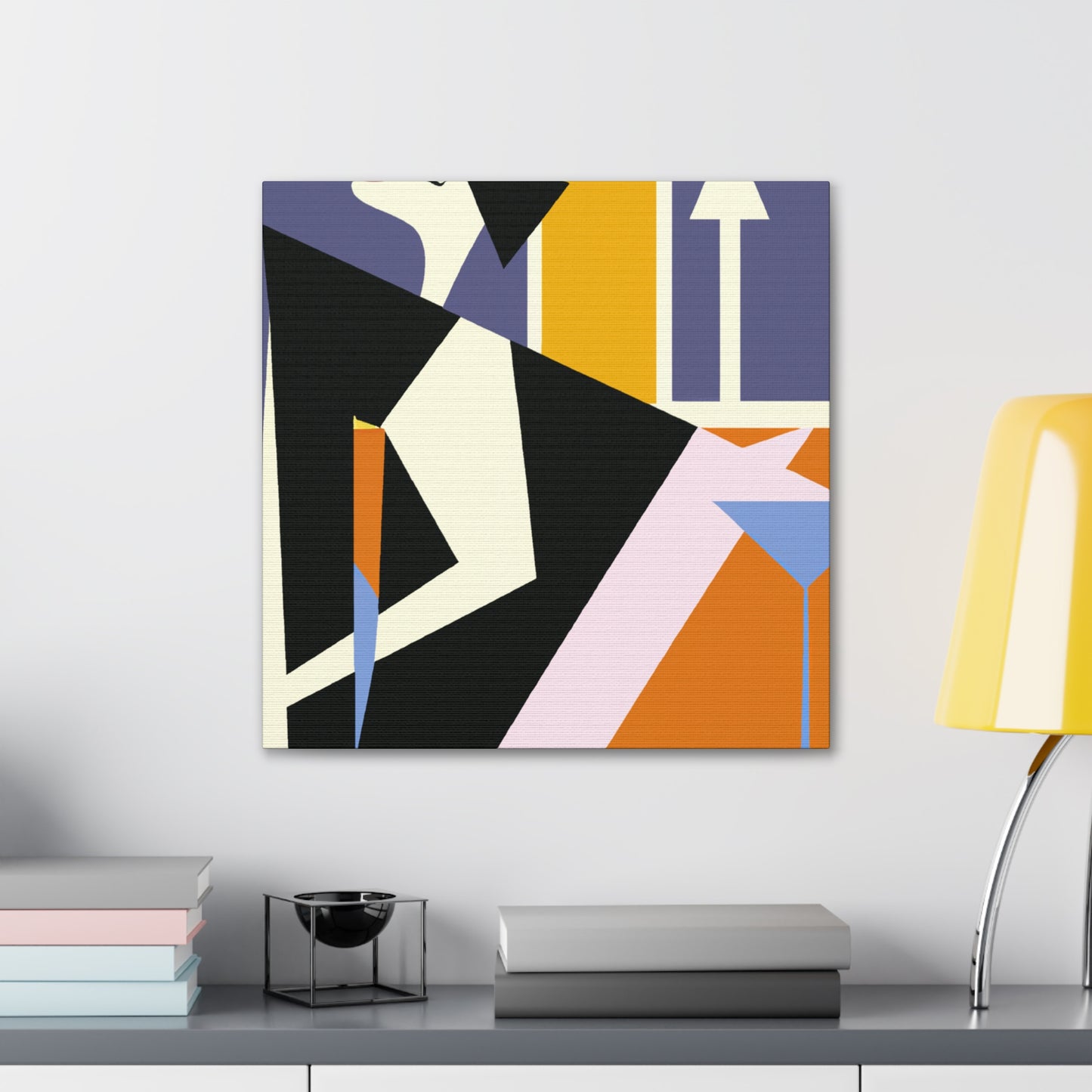 "Modernist Minimalist Glitter" - Canvas