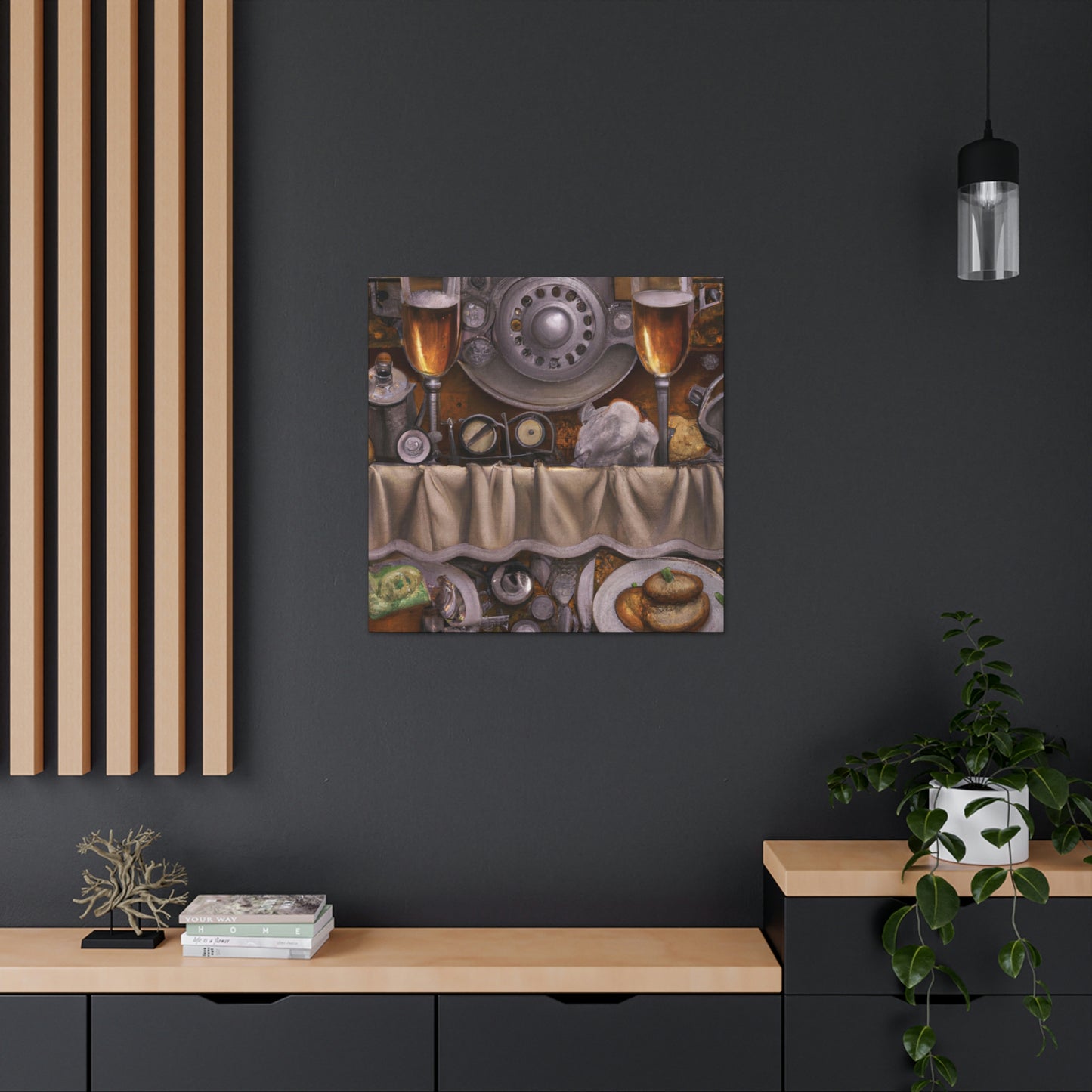 Steampunk Dinner Setting - Canvas