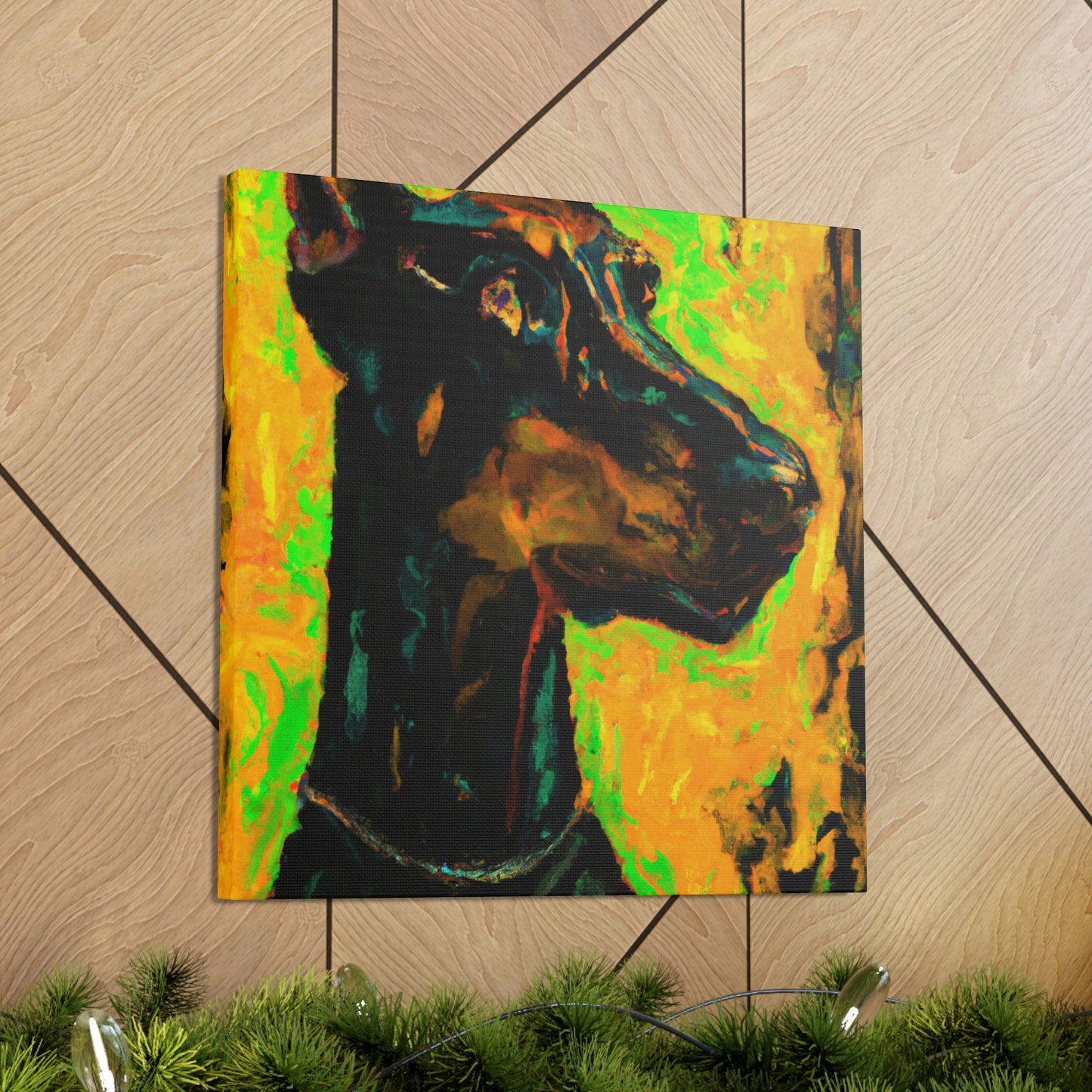 Doberman in Expressionism - Canvas