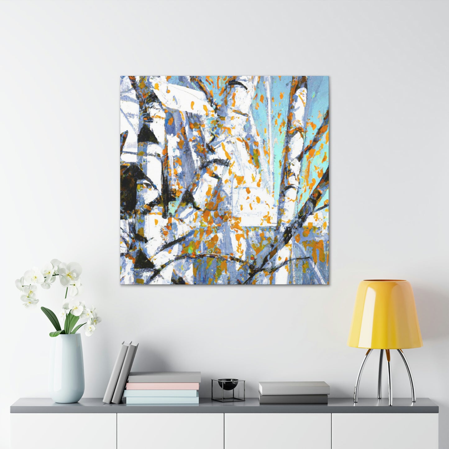 Birch Tree Pop Brilliance - Canvas