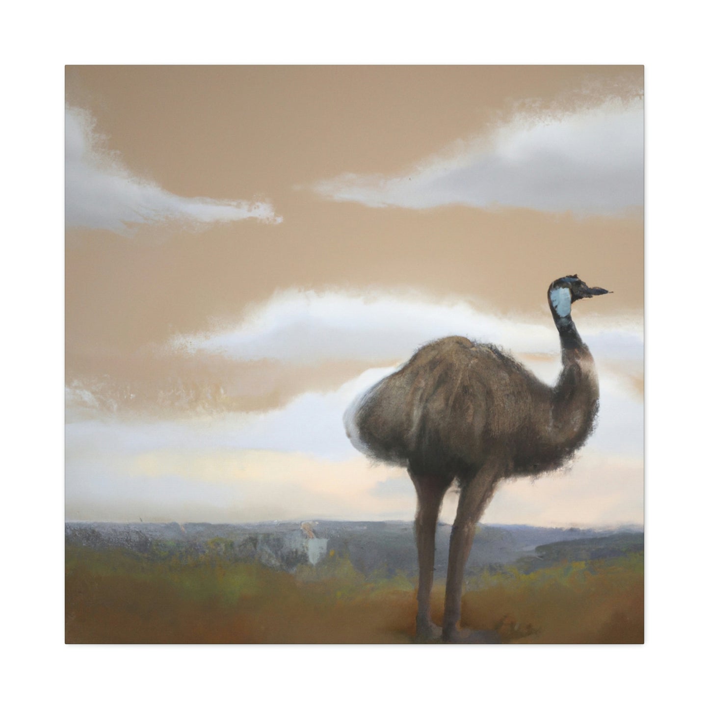 "Emu in Antiquity" - Canvas