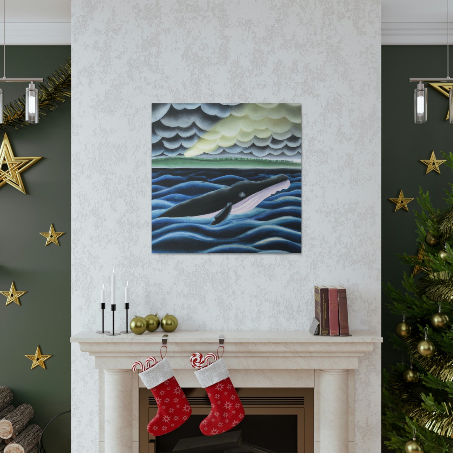 Whale in Absinthia - Canvas