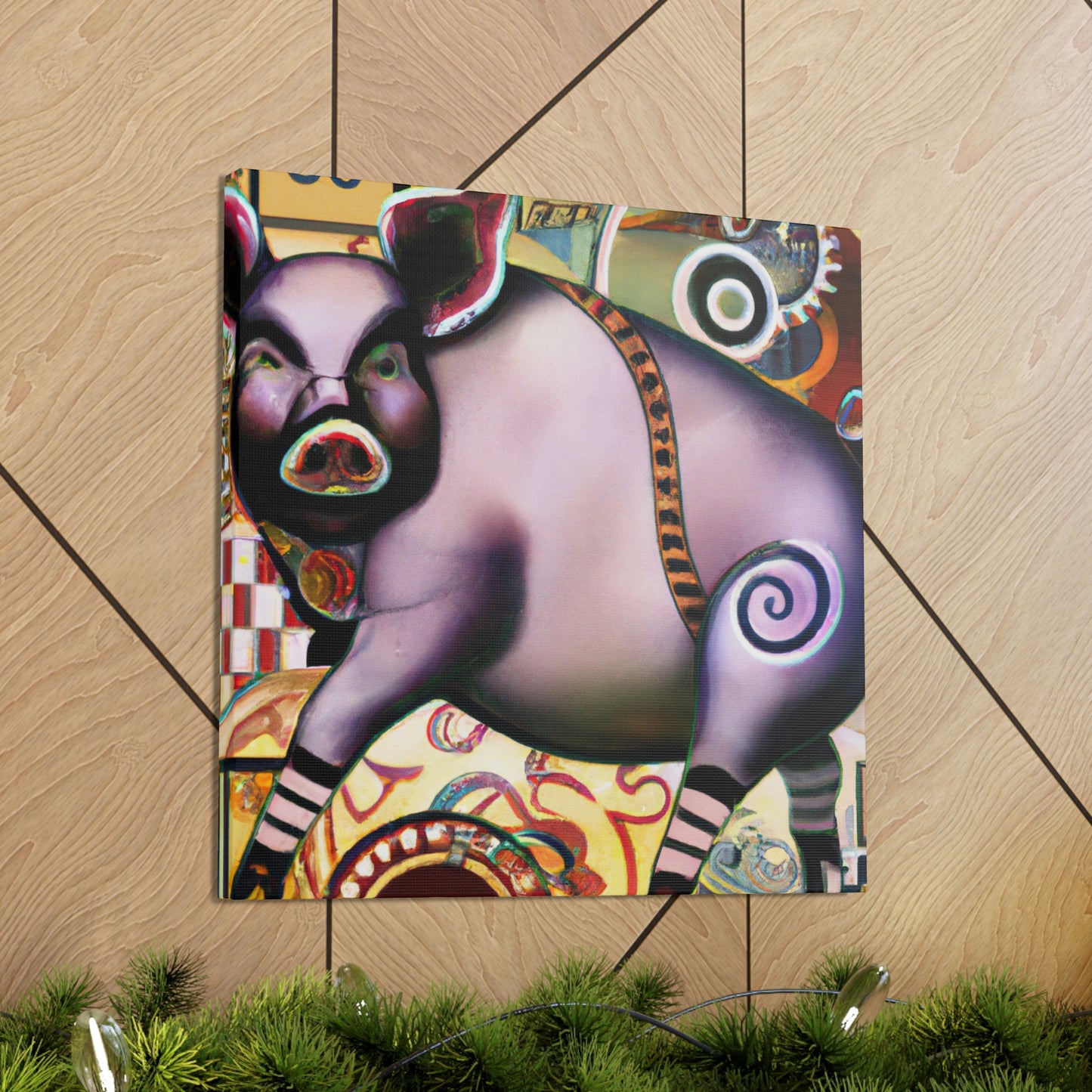 Pig of Affluence. - Canvas