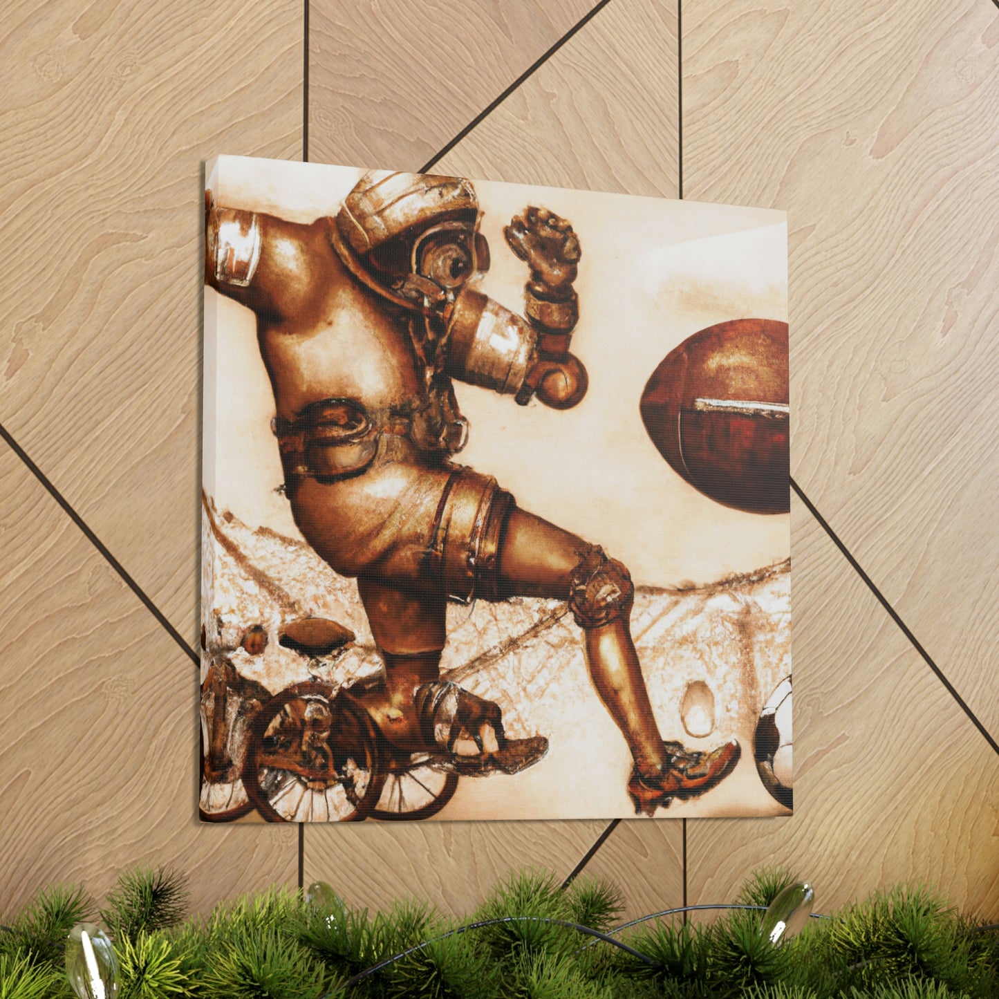 "Mechanical Football Futurism" - Canvas