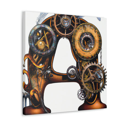 "Steamhearted Clockwork Heroes" - Canvas