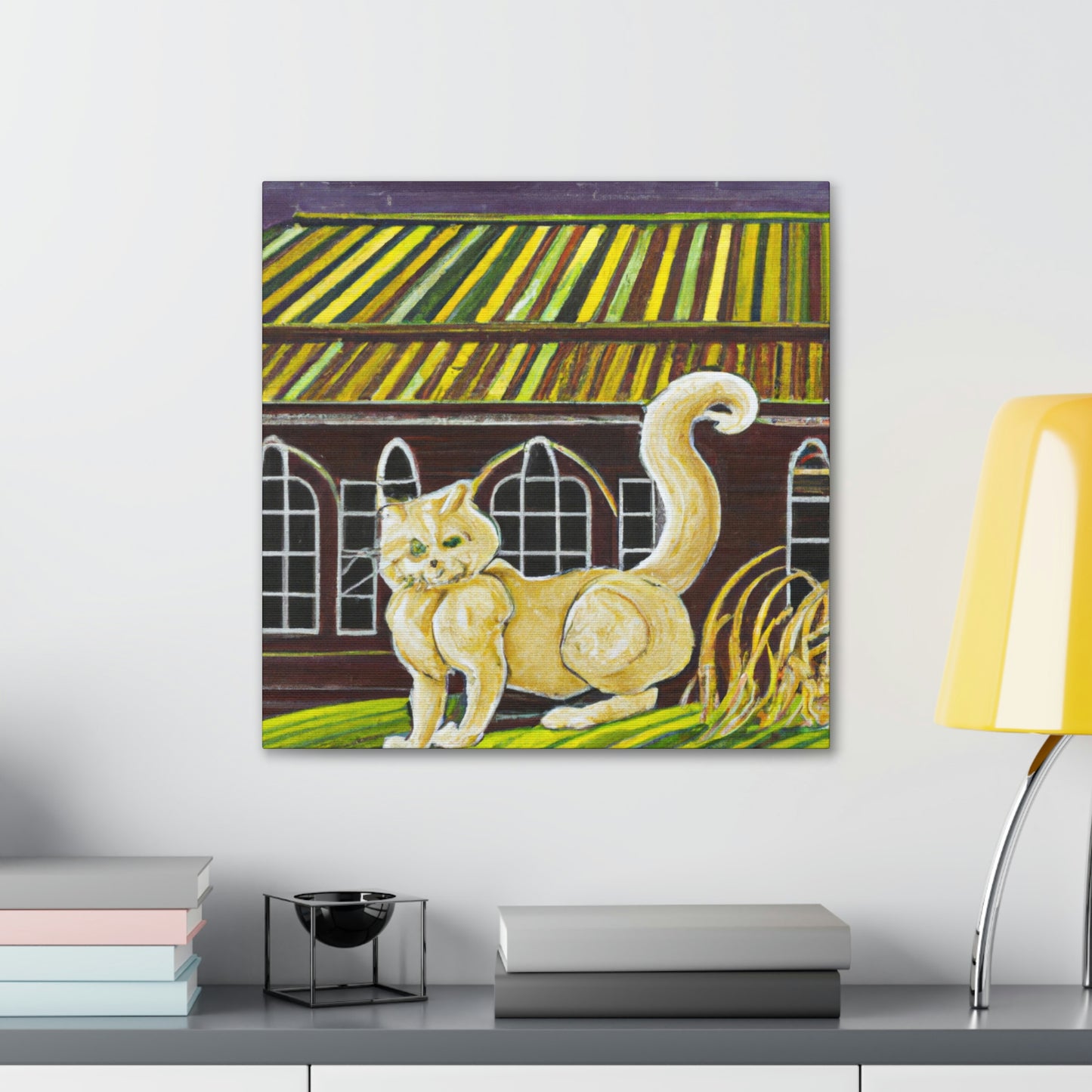 "A Barn Cat Dreaming" - Canvas