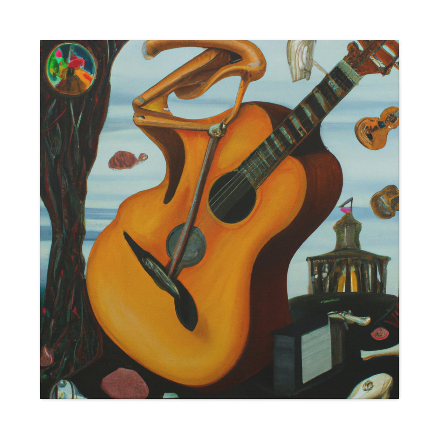 "Guitar in a Dreamscape" - Canvas