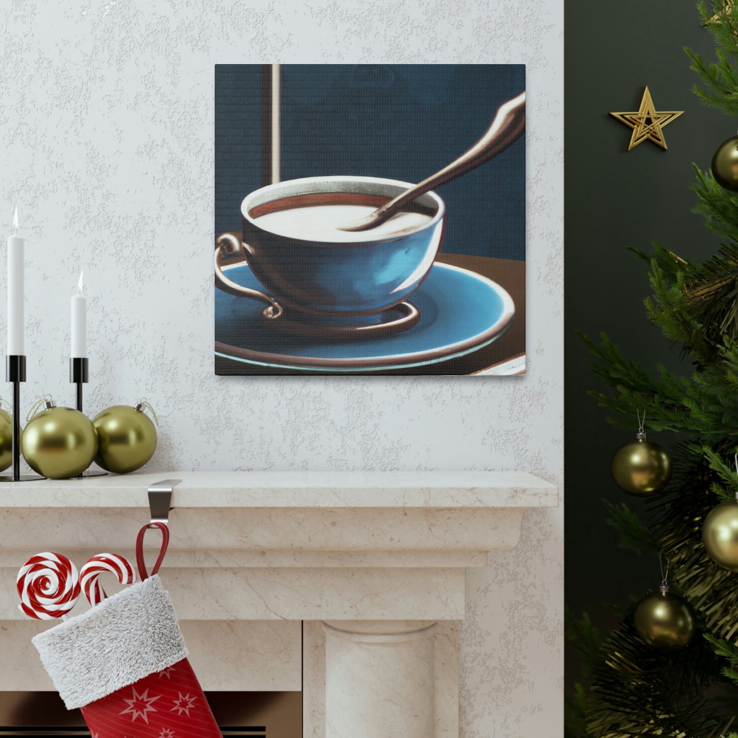 Coffee Cup Baroque - Canvas