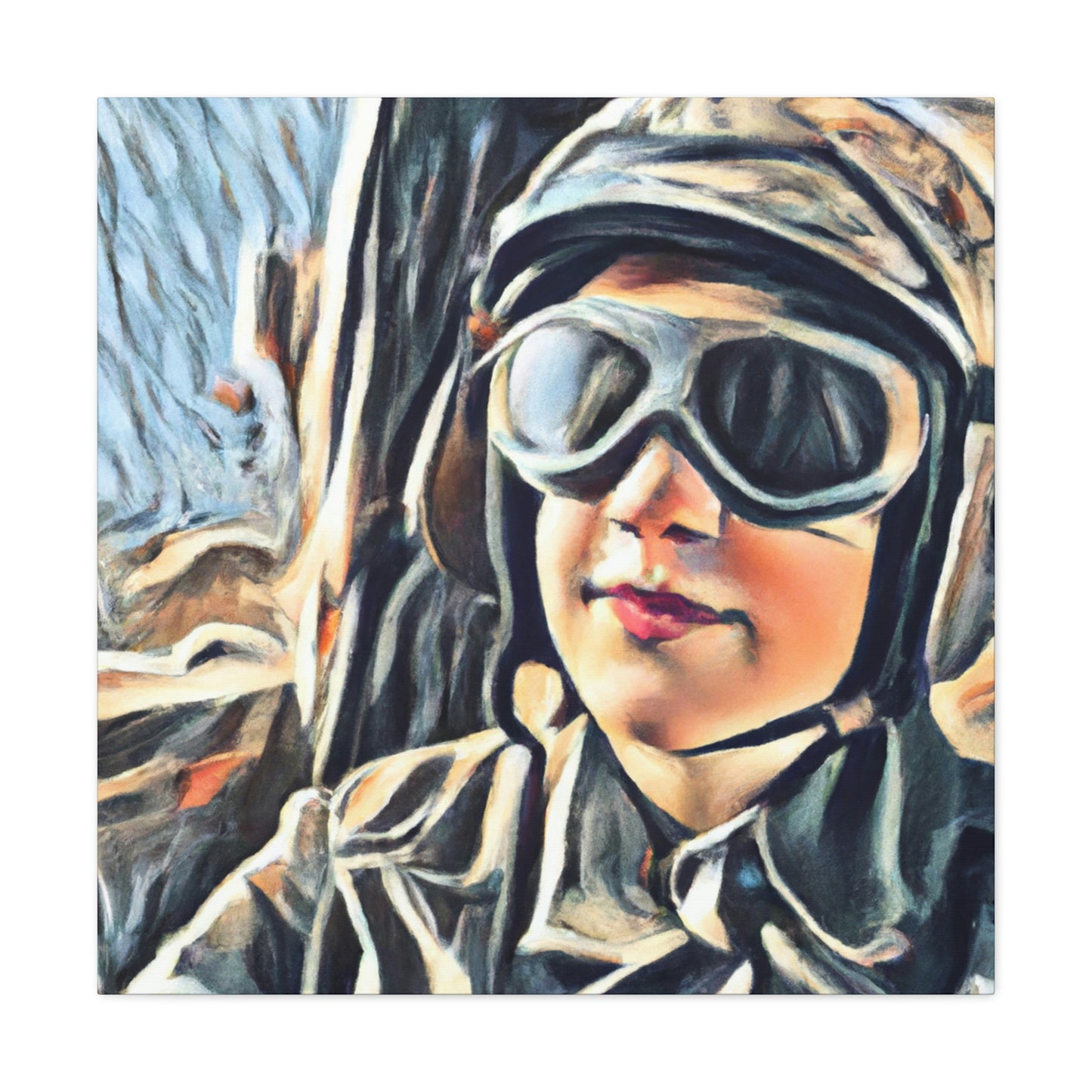 "Blue Skies, Navy Pilot" - Canvas