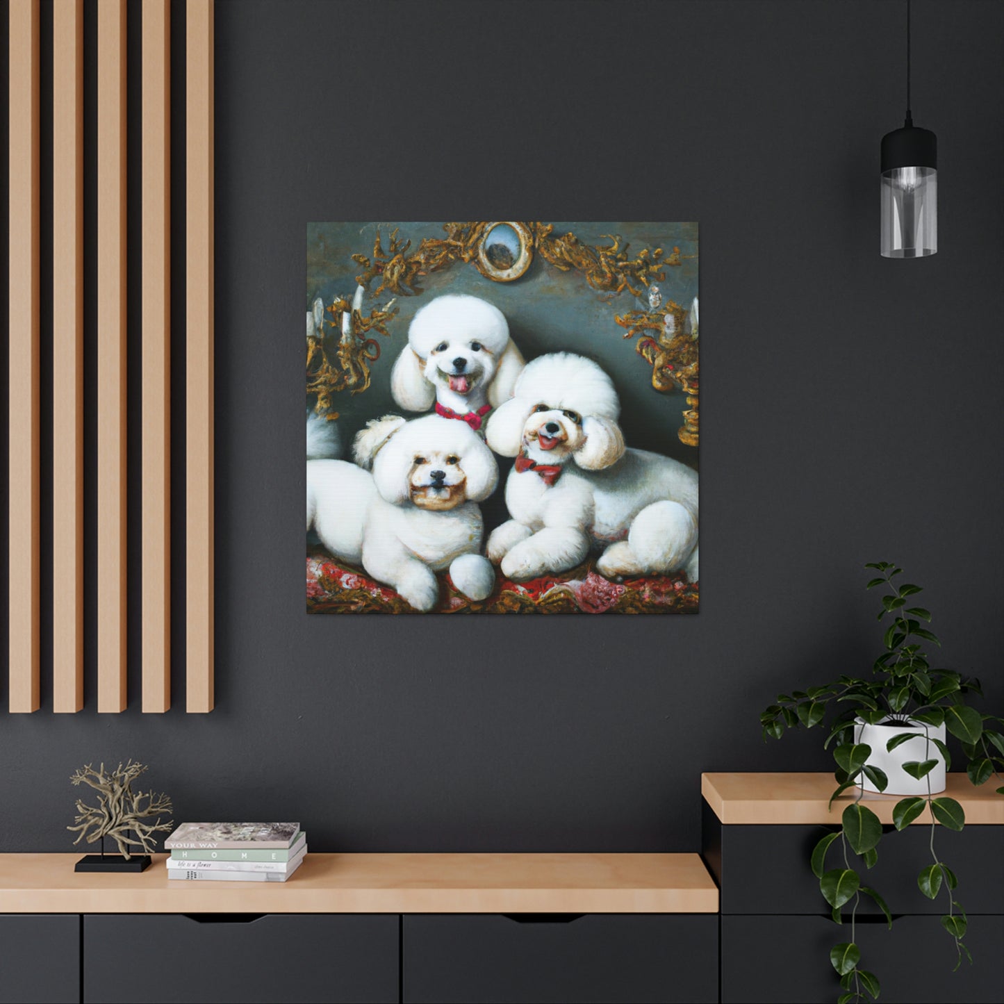 "Bichon Frise Palette" - Canvas