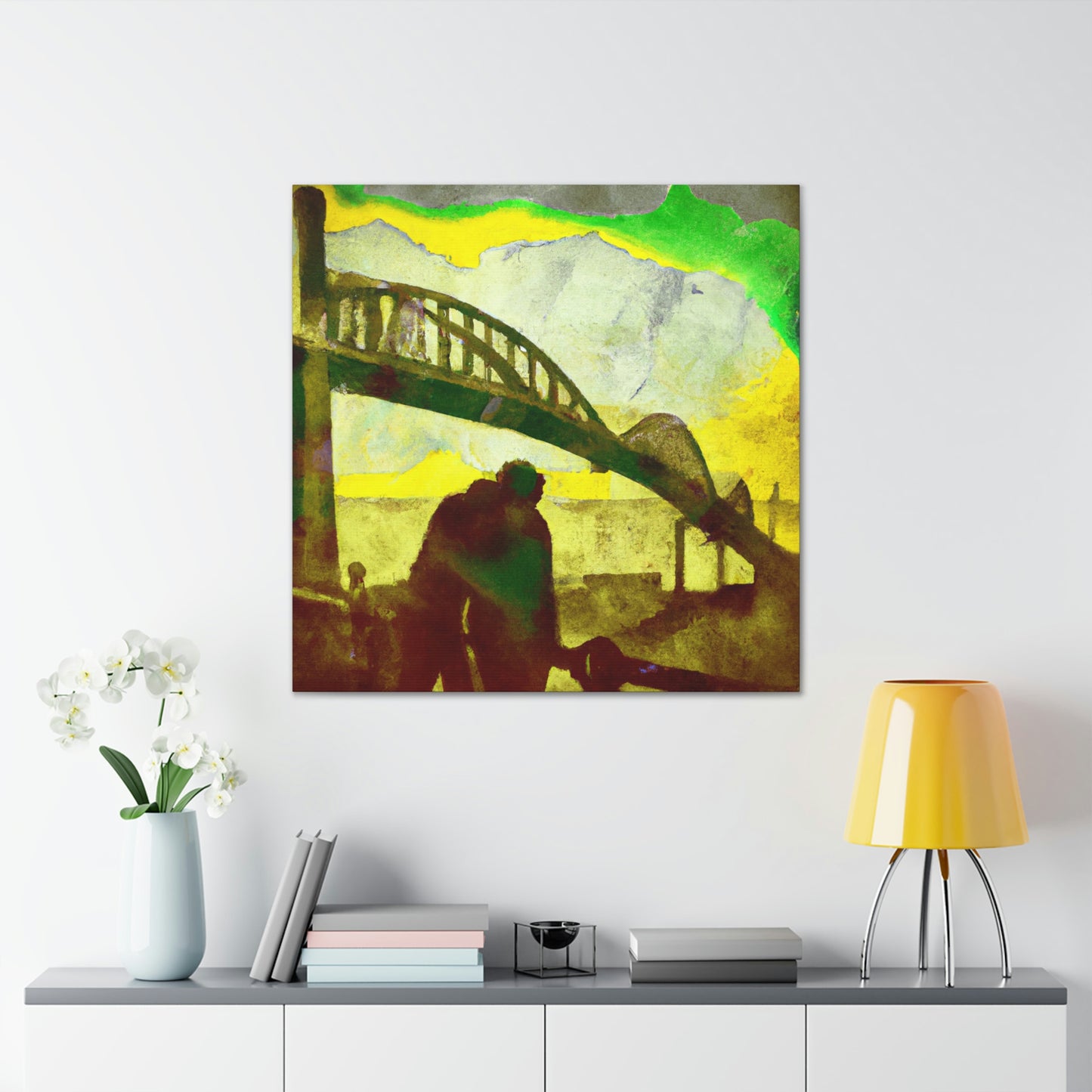 Love Bridge in Bloom - Canvas