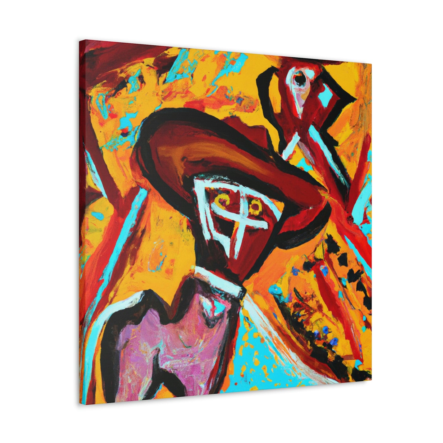 "Cowboy Hat Portrait" - Canvas