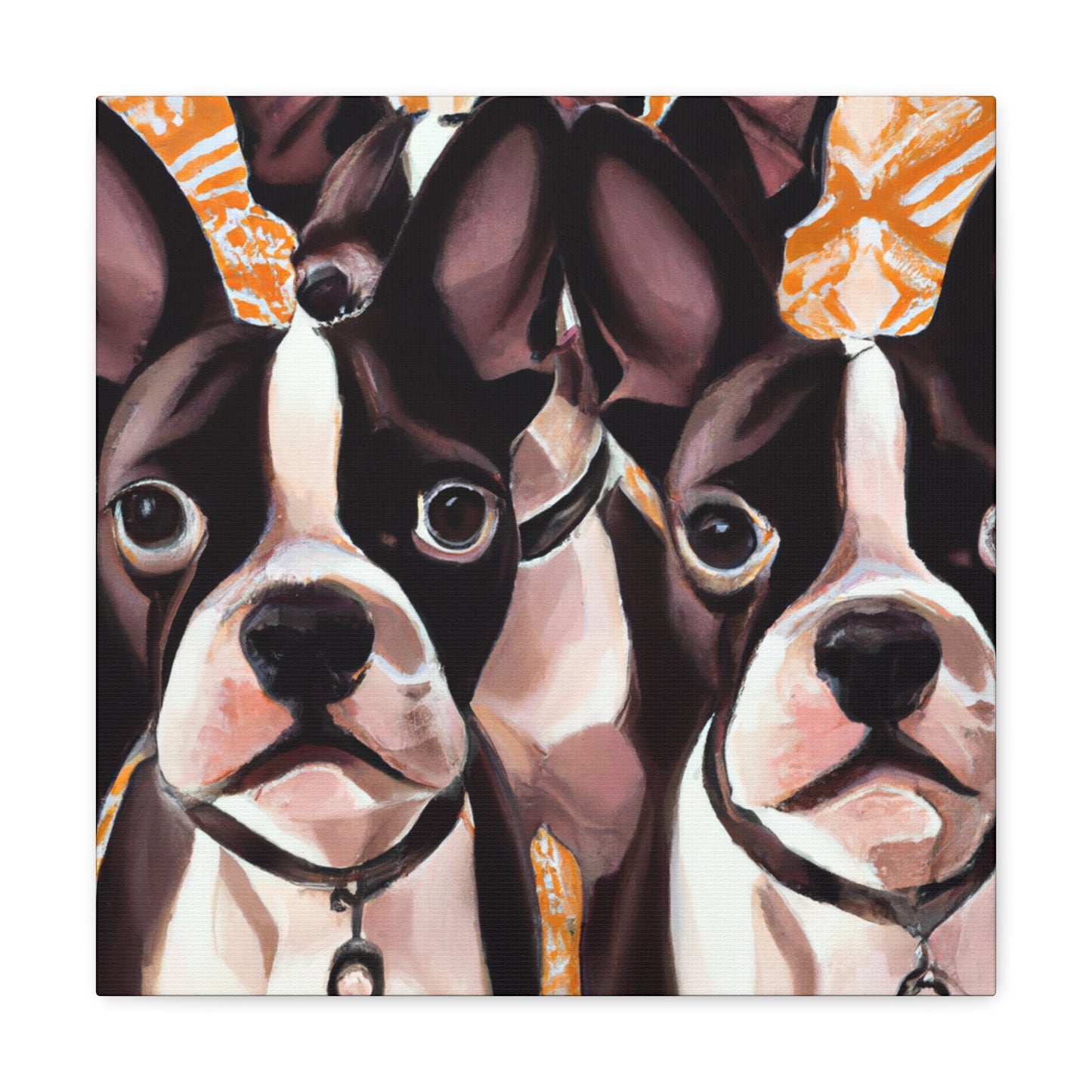 "Boston Terrier Splendour" - Canvas