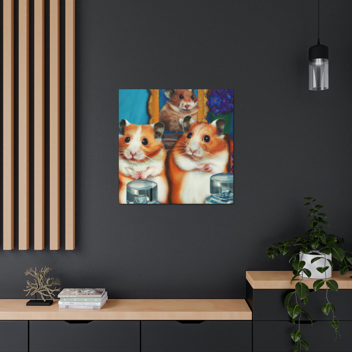 "Hamsters In Art Deco" - Canvas