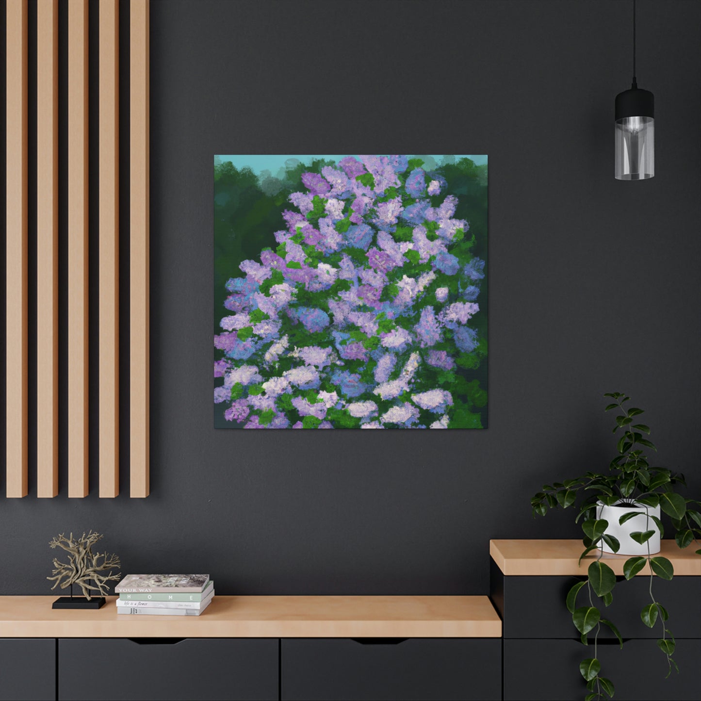 "Lilac Petal Abstraction" - Canvas