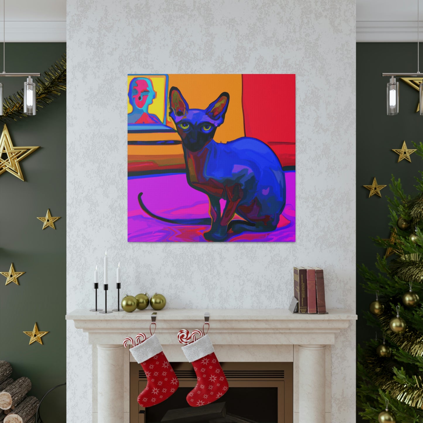 Sphynx in Fauvism - Canvas