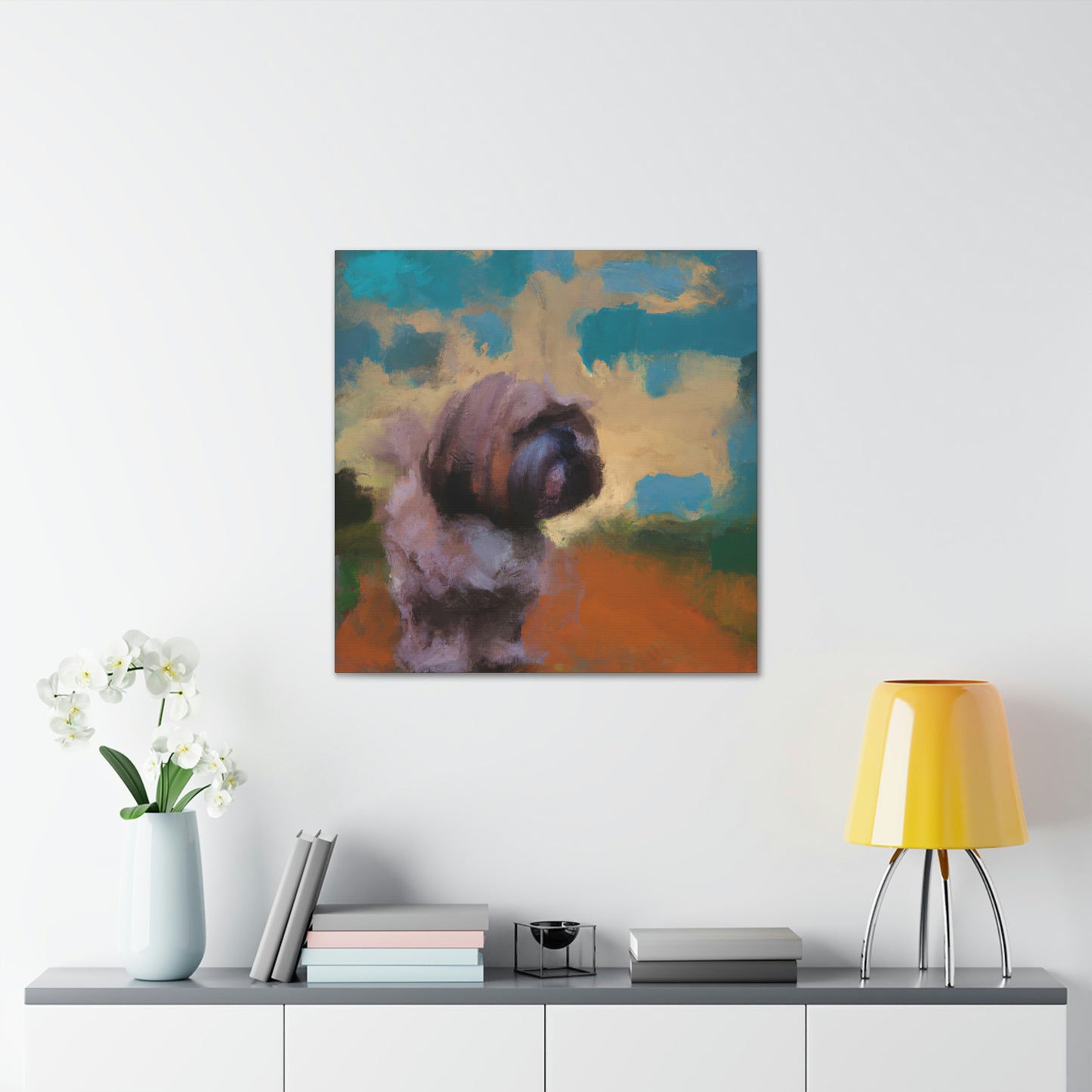 Fur and Whimsy Shih - Canvas