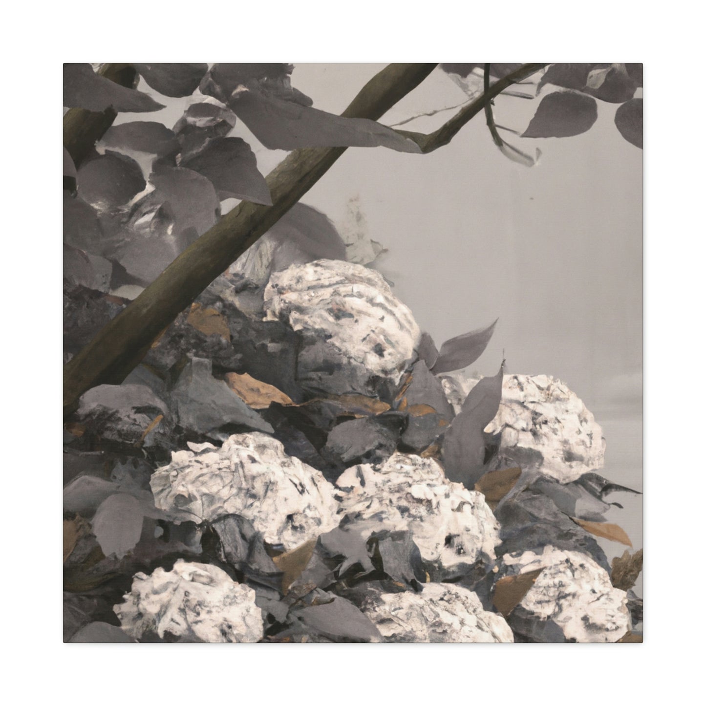 "Hydrangeas in Moonlight" - Canvas