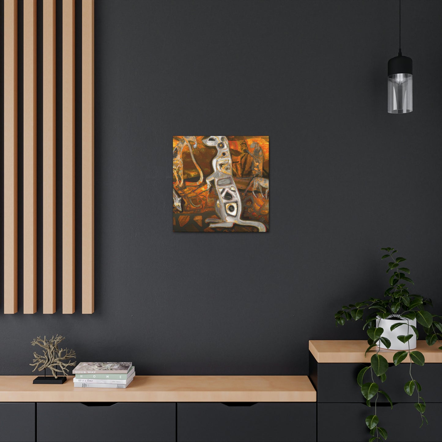 "Meerkat In Art Deco". - Canvas