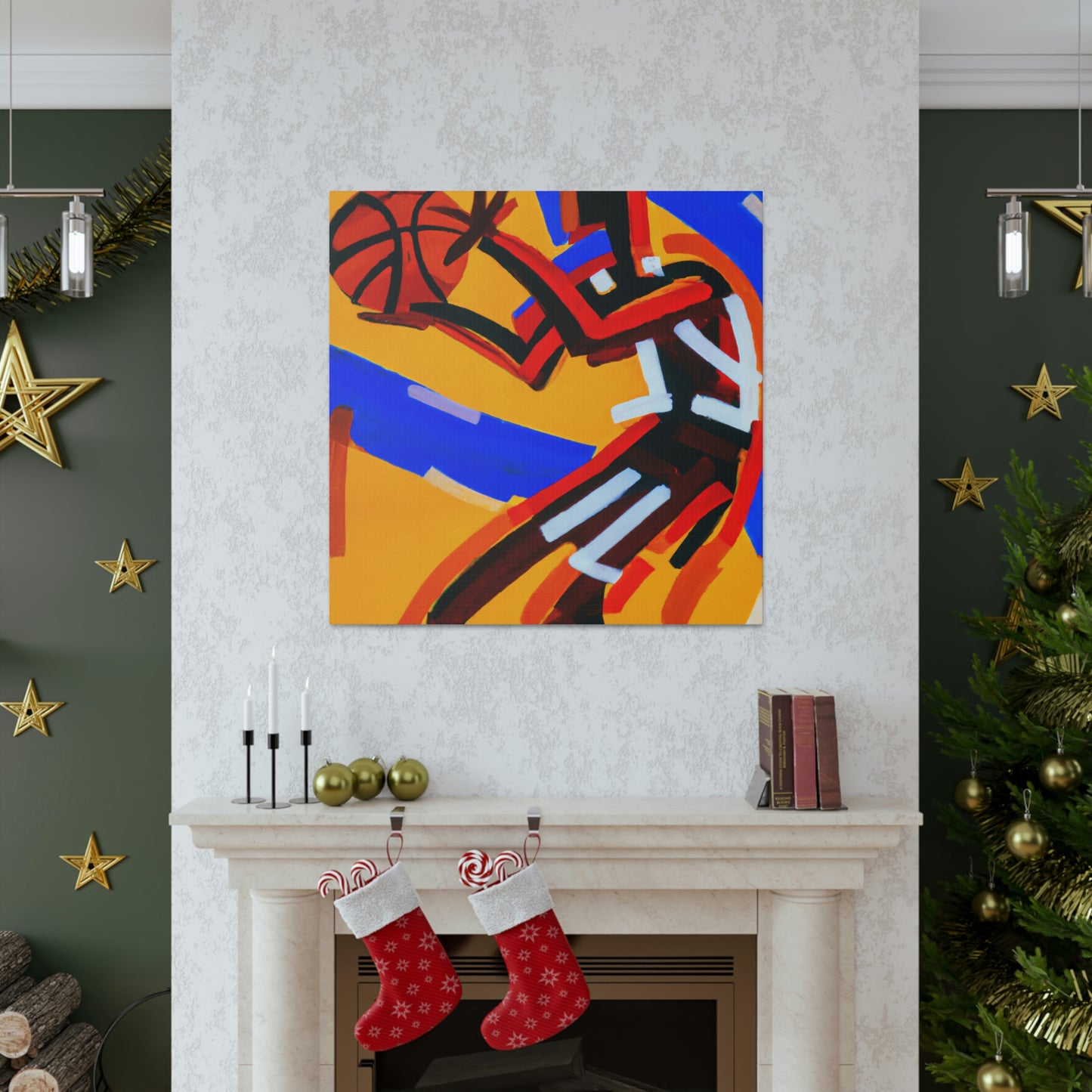 Basketball in Abstractions - Canvas