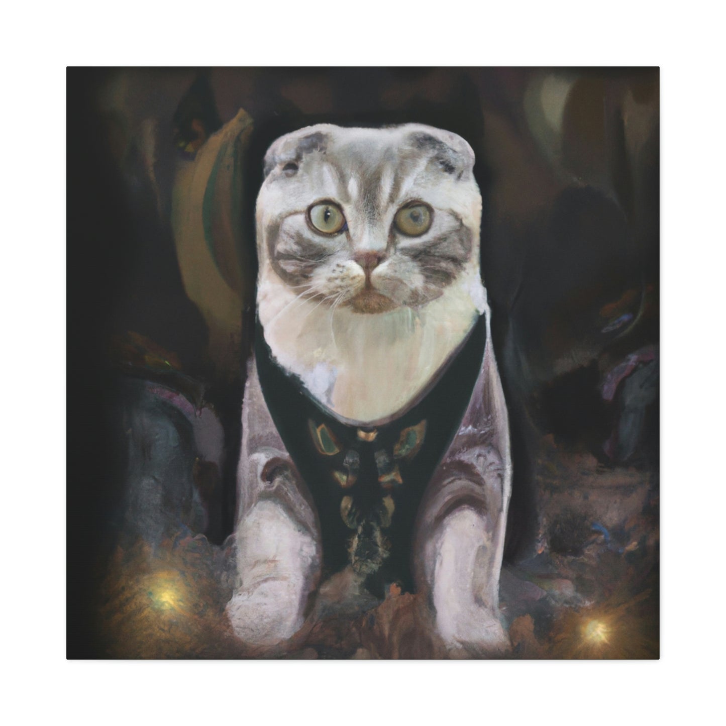 Feline Art Deco Splendor - Canvas