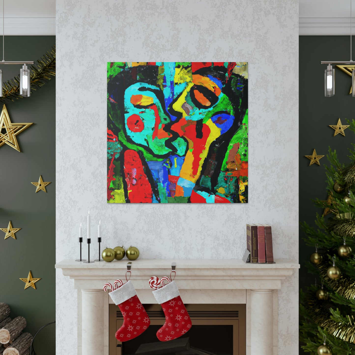 Love's Ardent Embrace - Canvas