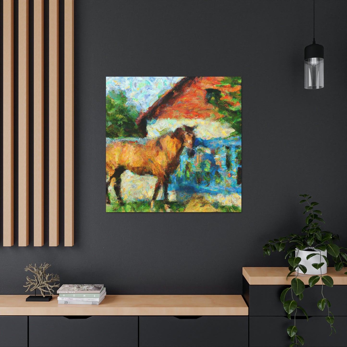 "Horse in Motion Impression" - Canvas