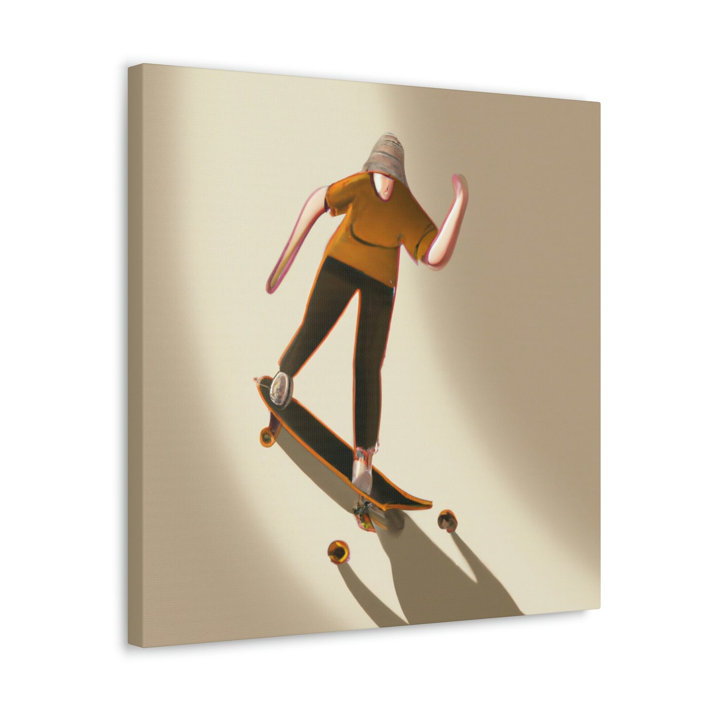 Skateboarding Abstract Minimalism - Canvas