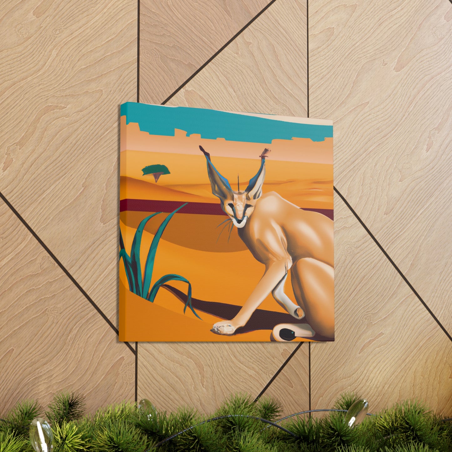 "Caracal's Classic Shine" - Canvas