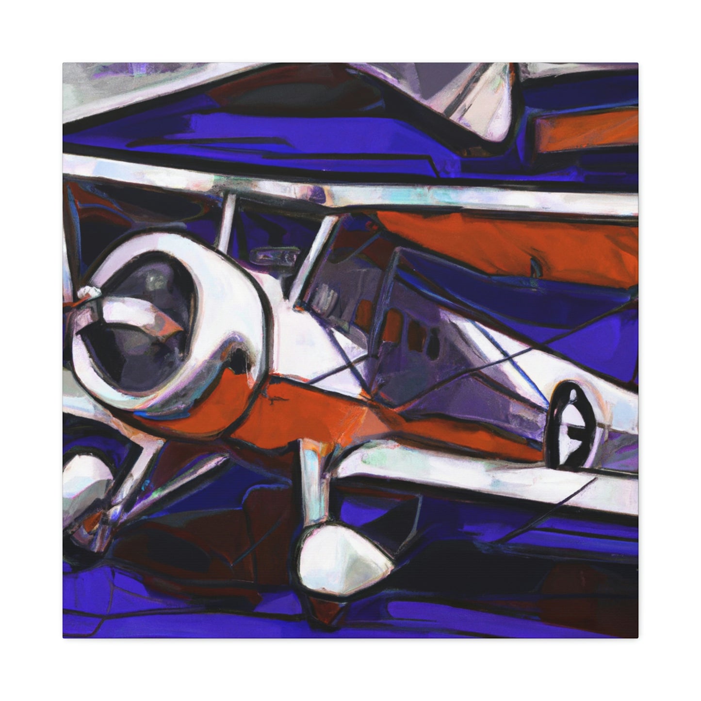 "Vintage Plane Flight" - Canvas