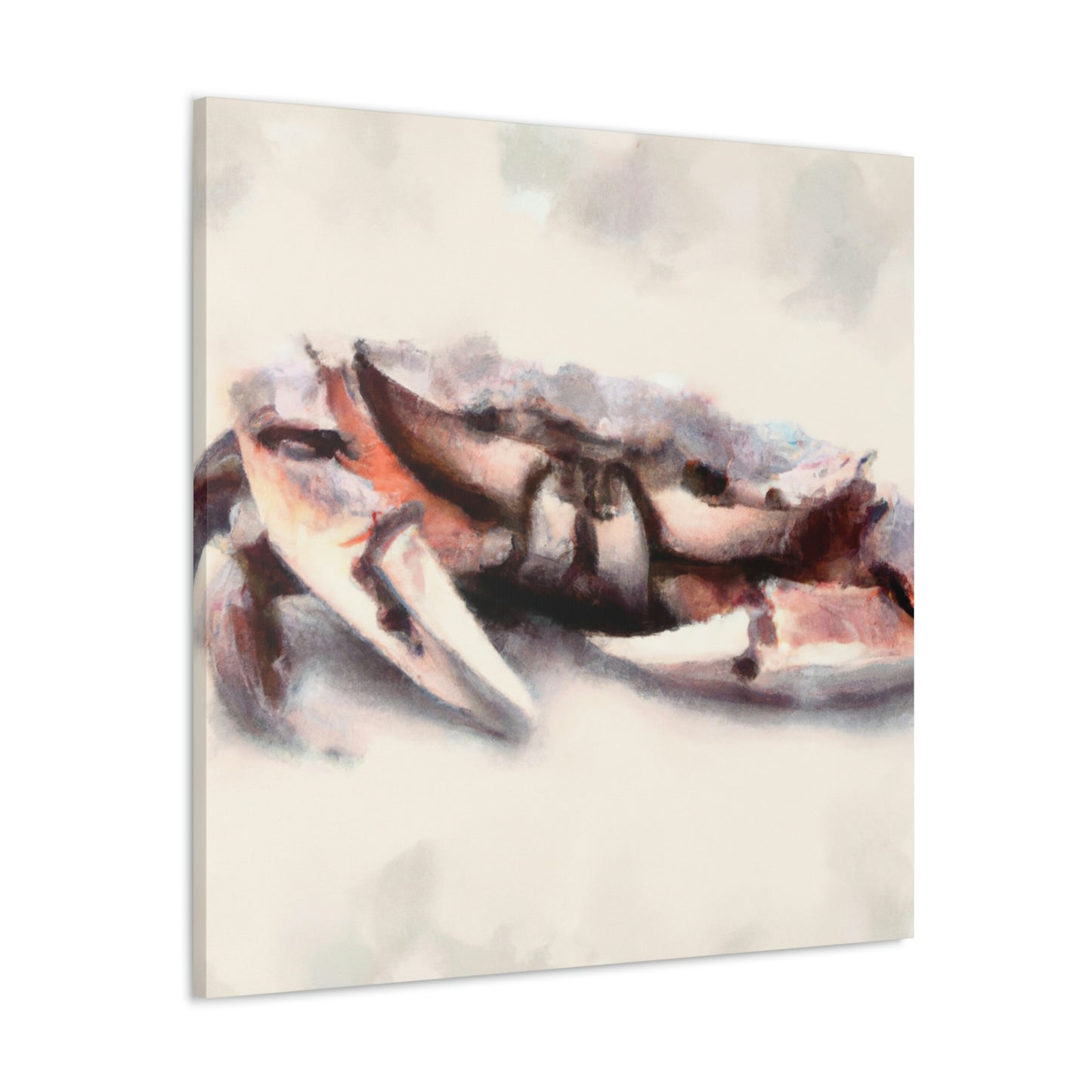 Crab In Crimson Glow - Canvas