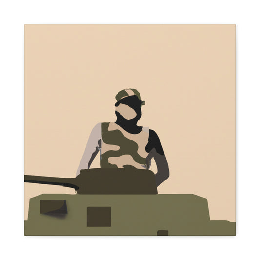 Tank Operator Minimalism - Canvas